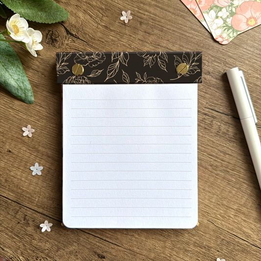 Midnight Bloom - Refillable Notepad