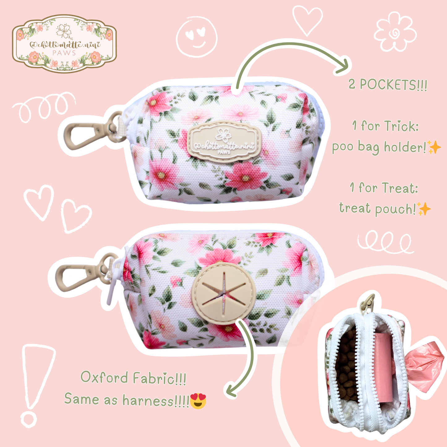 Spring Garden Trick or Treat Pouch