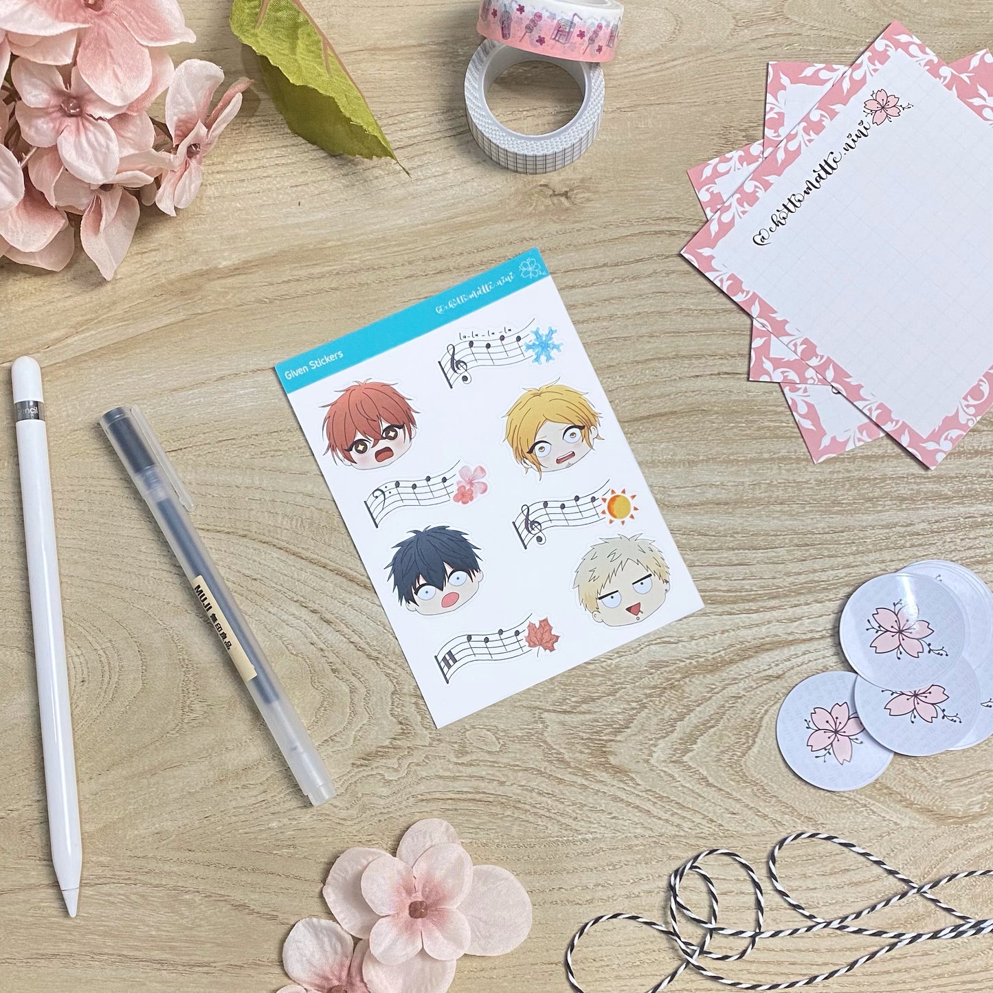 Given Sticker Sheet