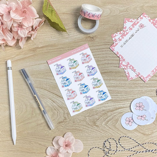 Milk Cartons Sticker Sheet