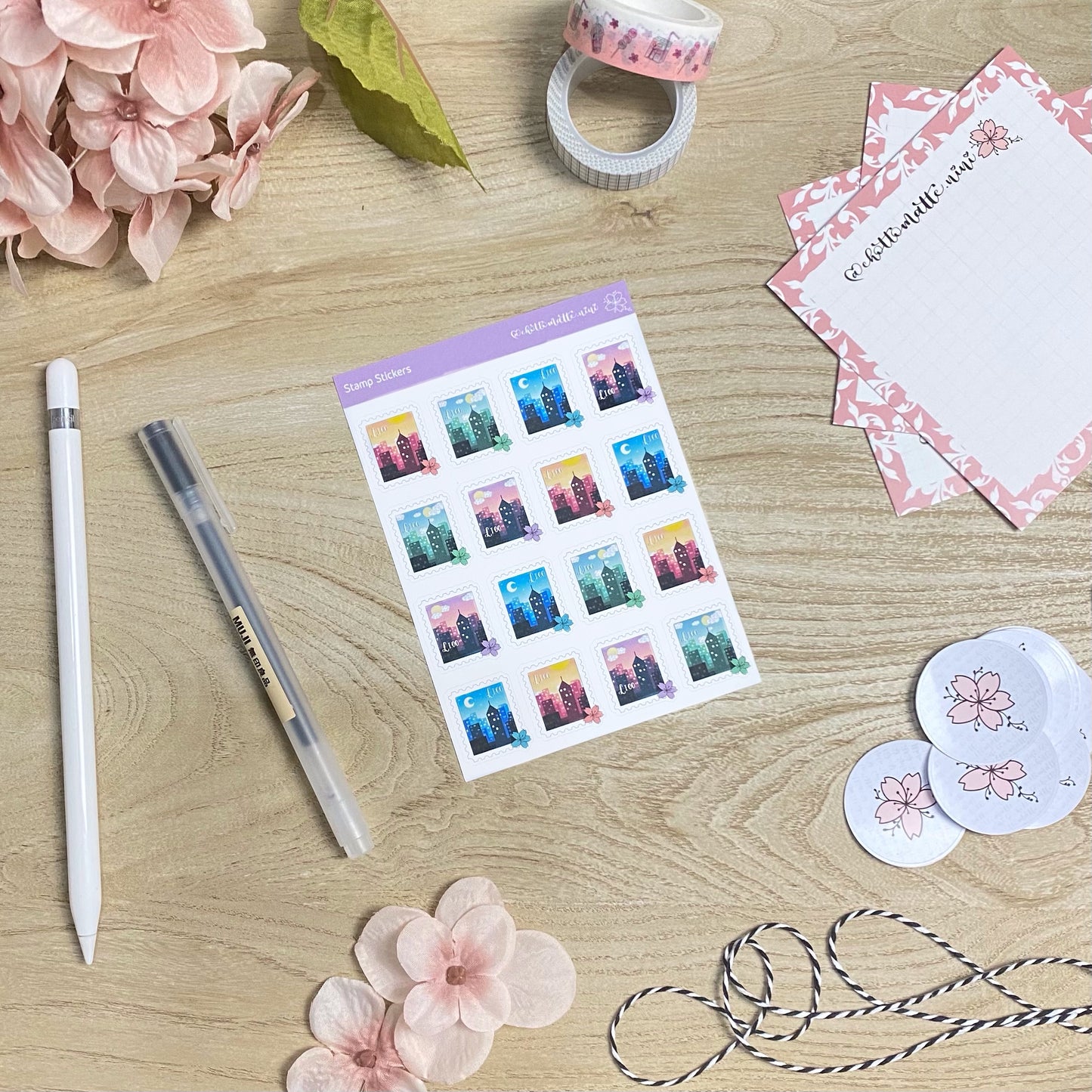 Stamps Sticker Sheet