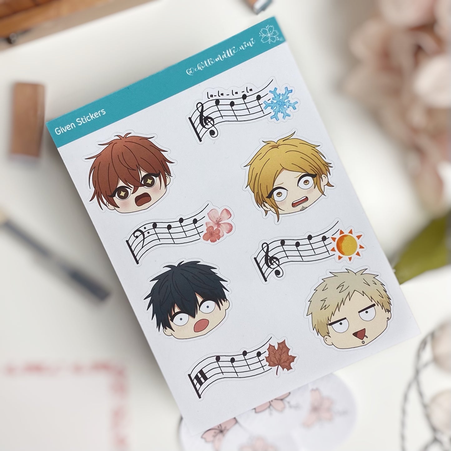 Given Sticker Sheet