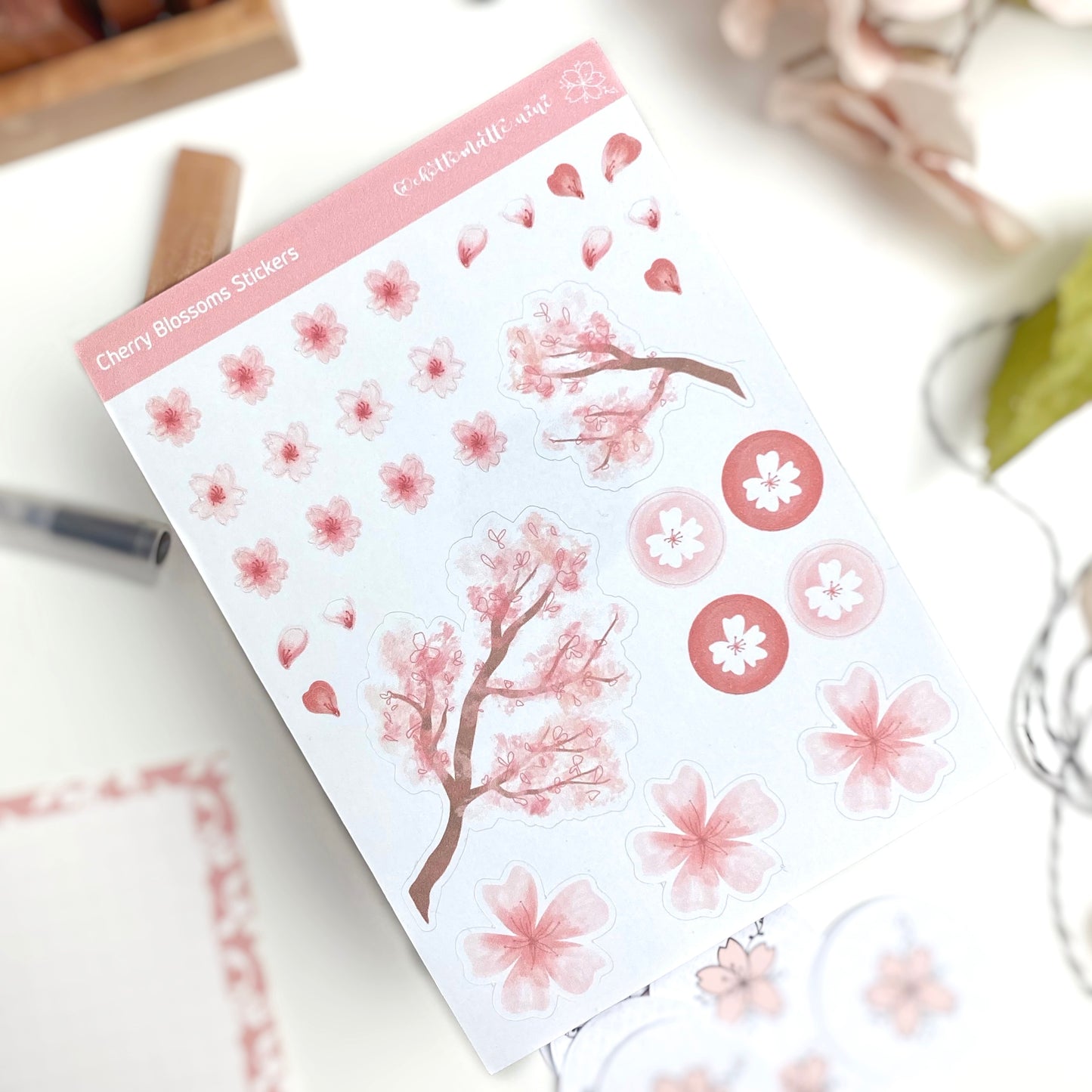Cherry Blosoms Sticker Sheet
