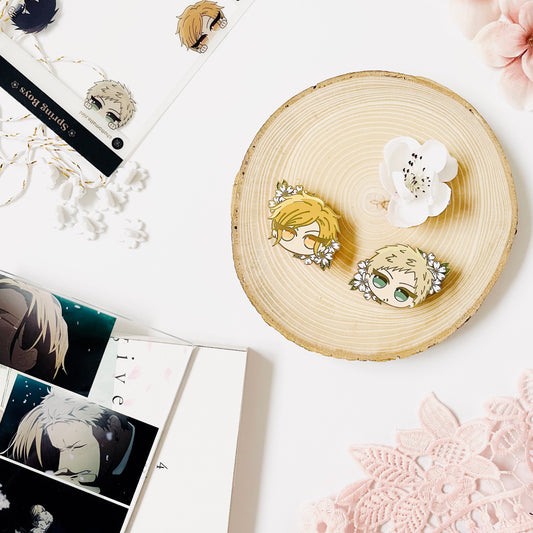 Haruki x Akihiko - Spring Boys Couples Enamel Pins