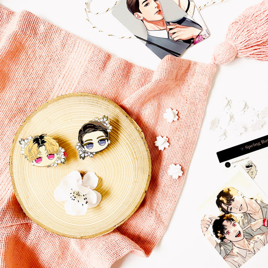 C x M (Master) - Spring Boys Couples Enamel Pins