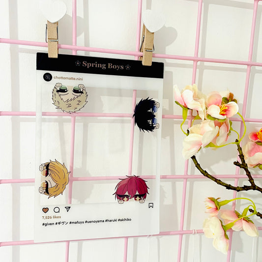 Given - Spring Boys SNS Card