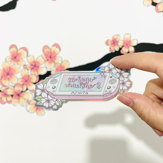2D Boys Machine! Holo Vinyl Sticker