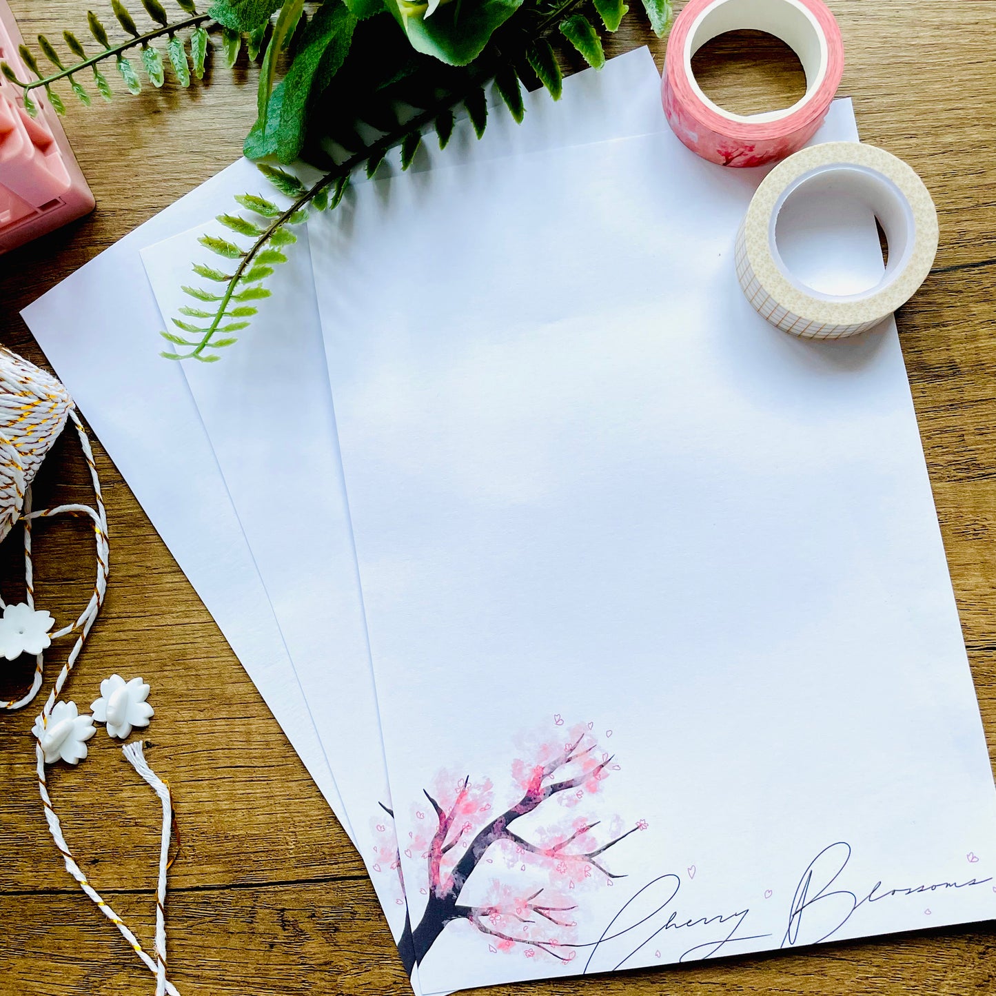 Cherry Blossoms Letter Set