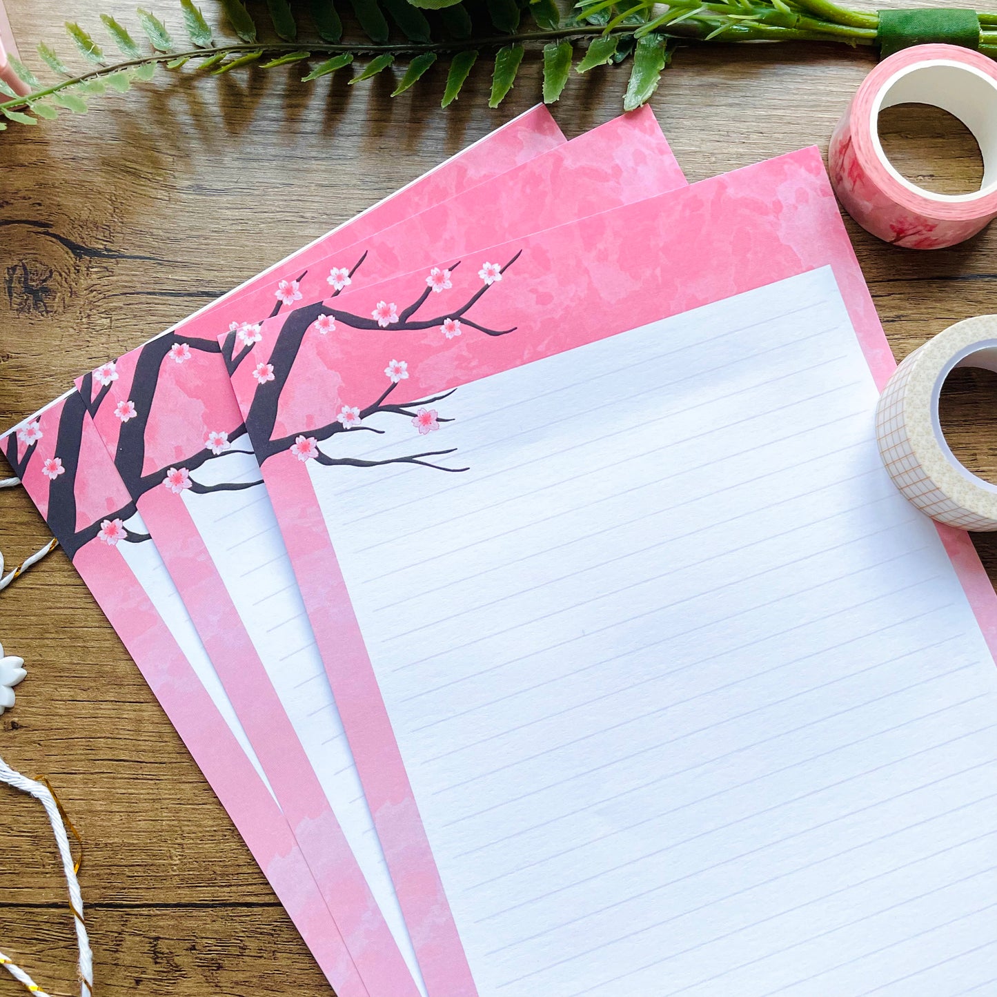 Cherry Blossoms Letter Set