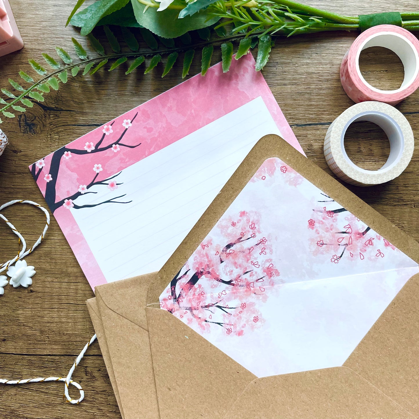 Cherry Blossoms Letter Set