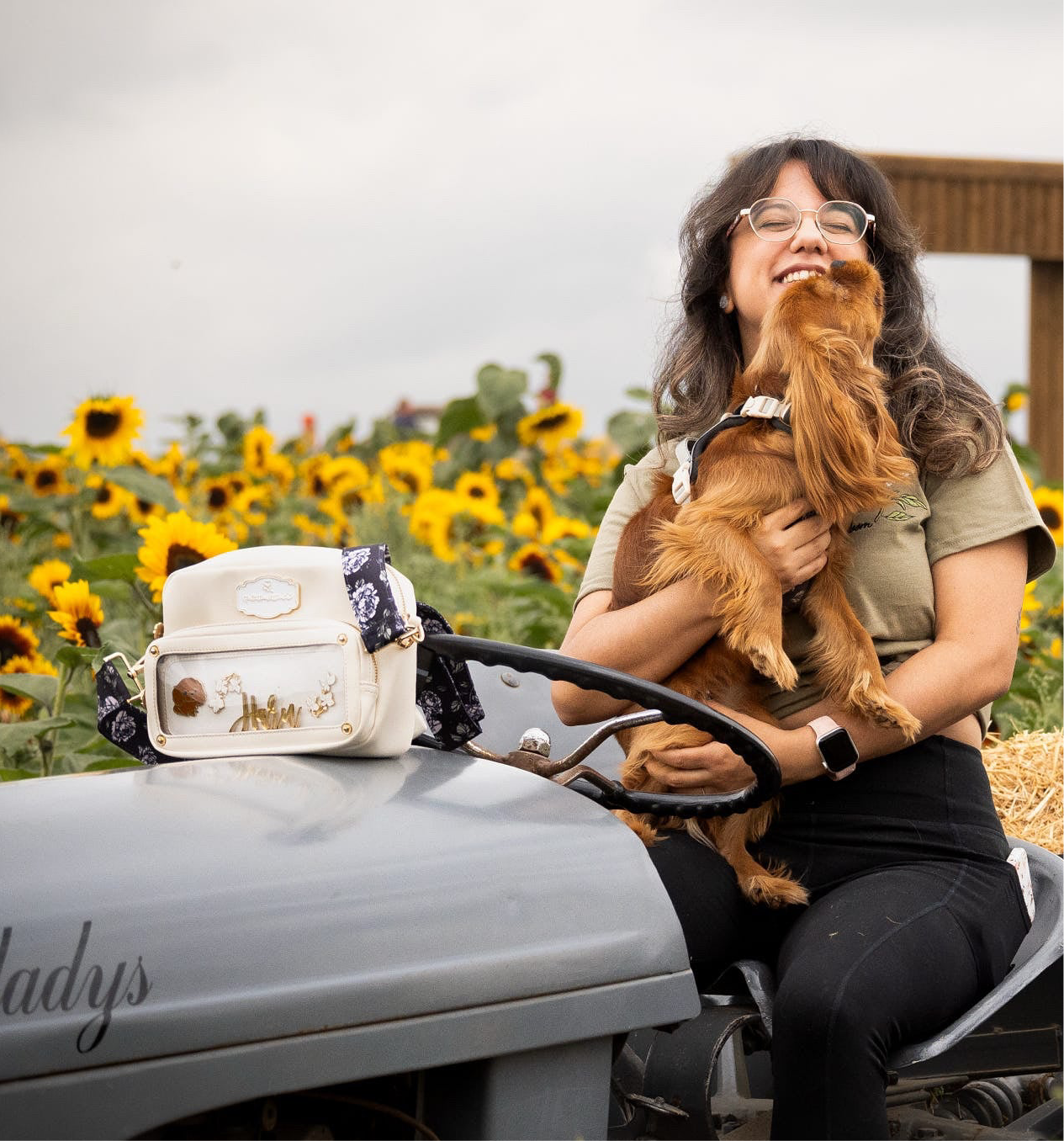 Midnight Bloom Dog Walking Bag Strap