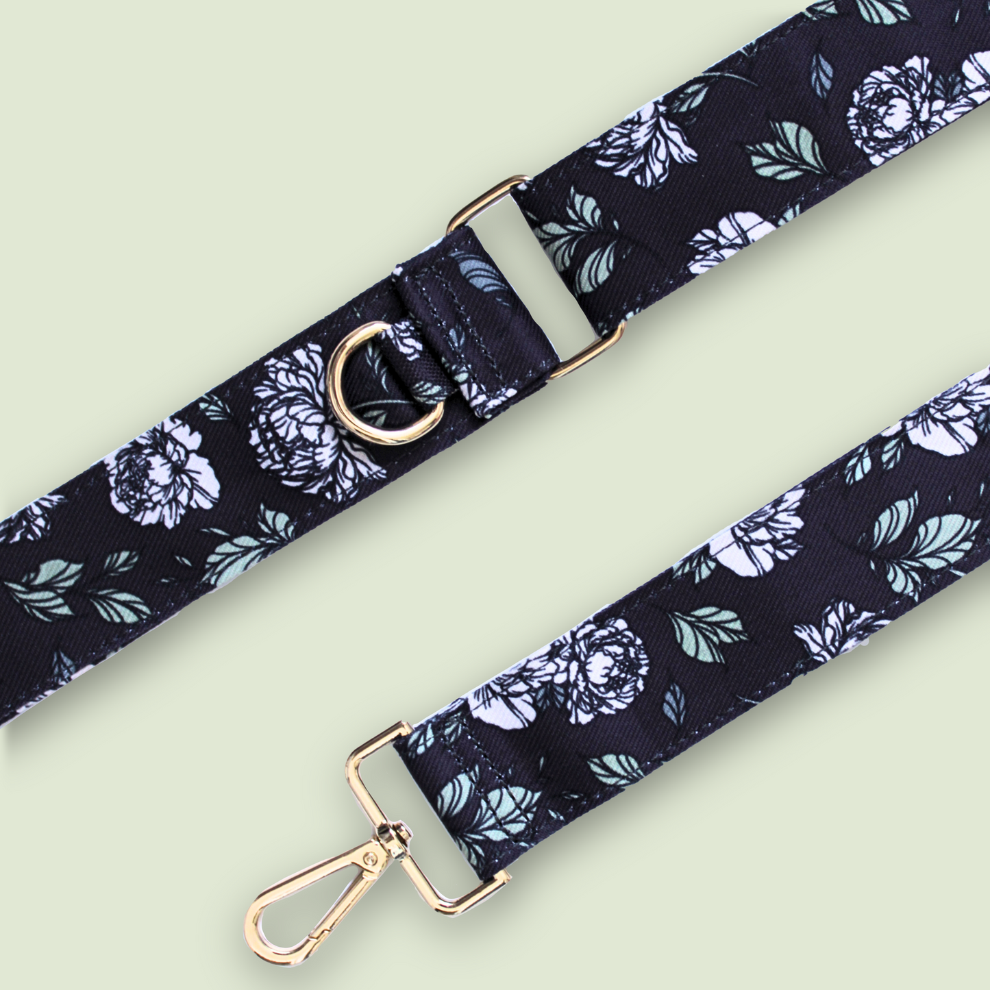 Midnight Bloom Dog Walking Bag Strap