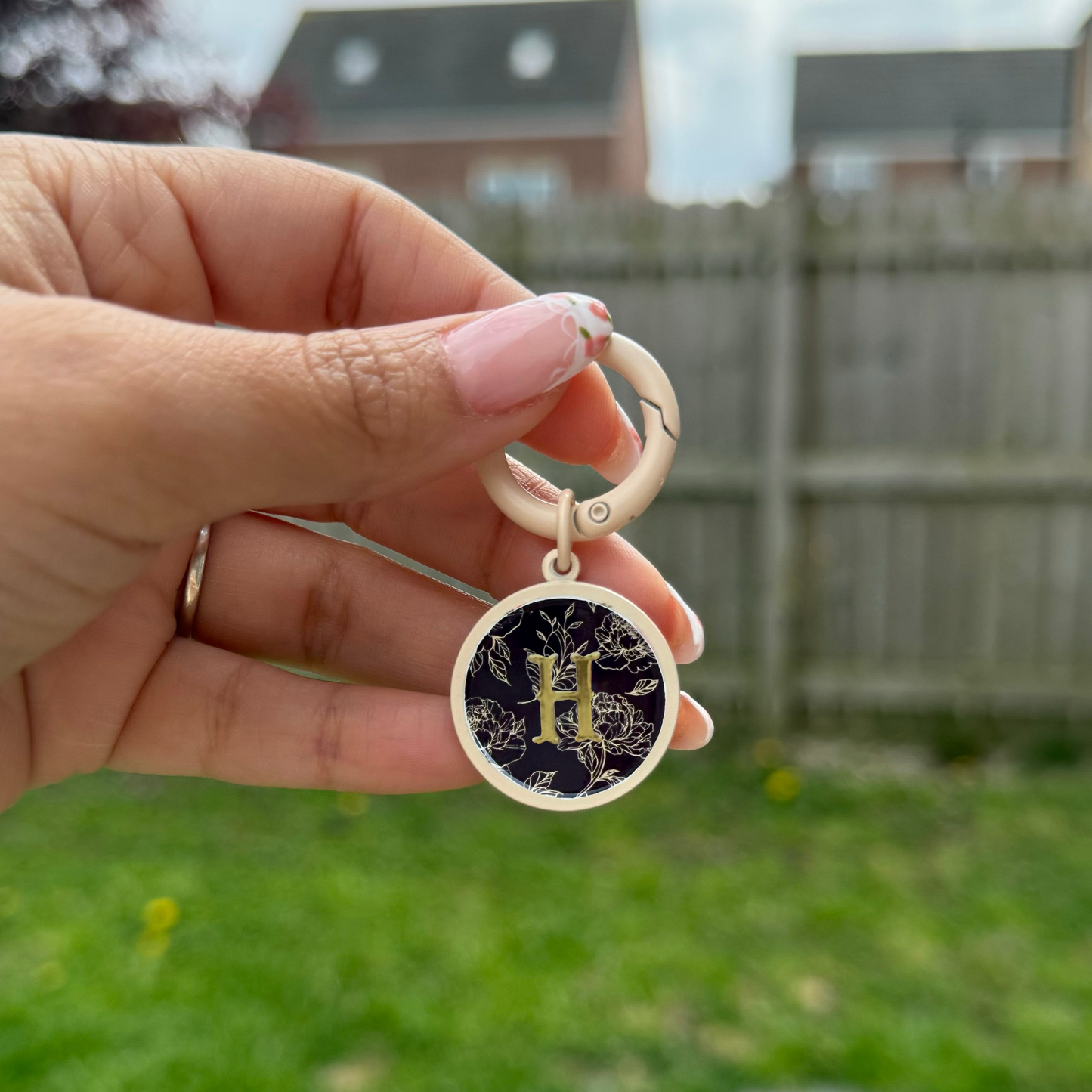 ID Tag Midnight Bloom (Full Black Version)