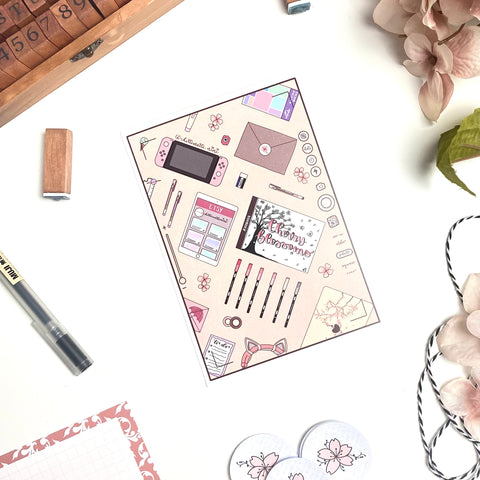 Flatlay Postcard
