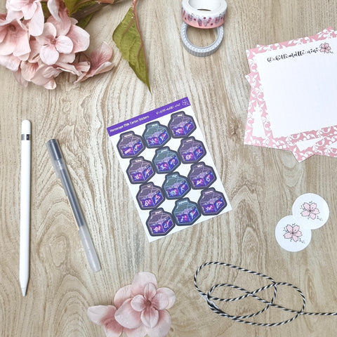 Zodiac Signs Milk Cartons Sticker Sheet
